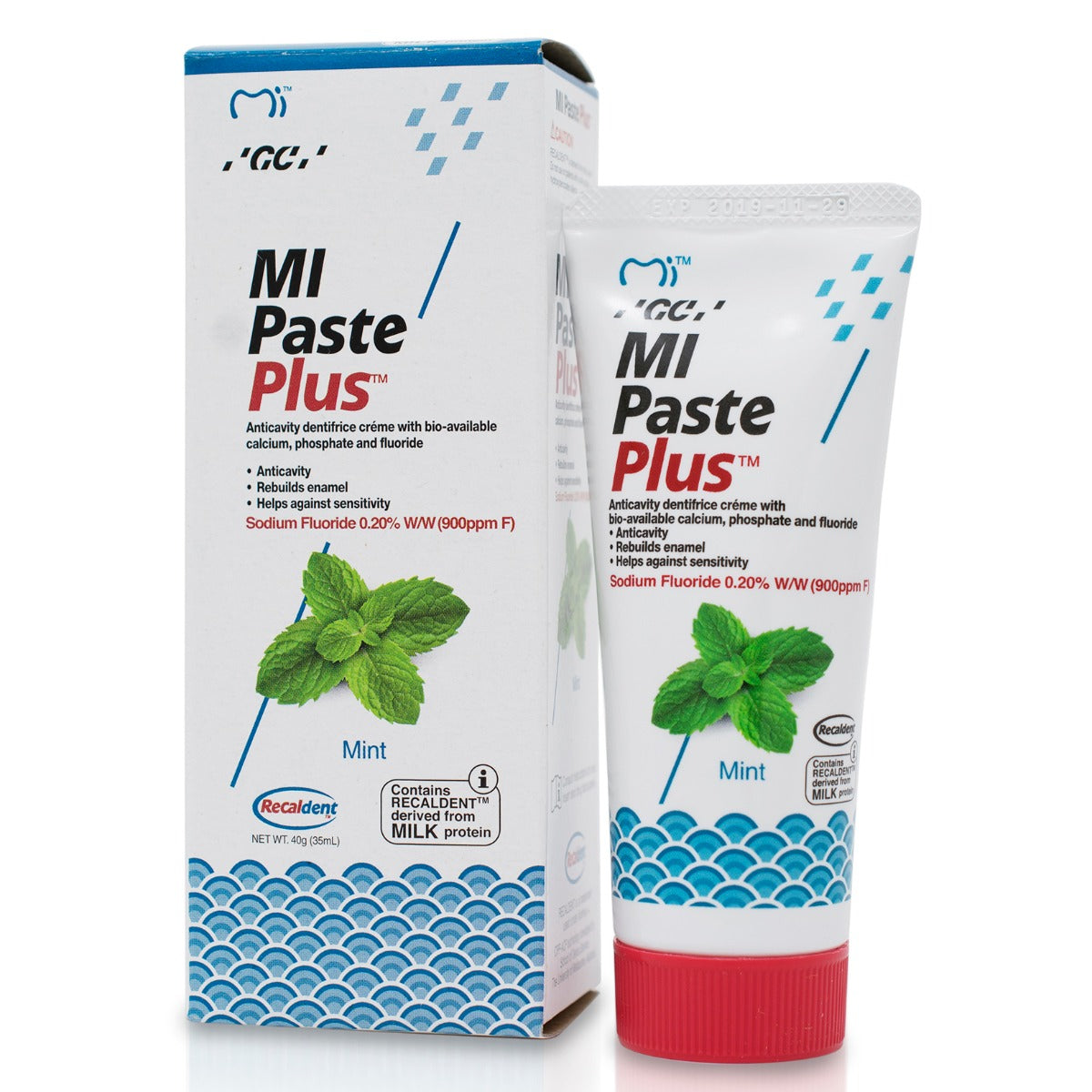 saubere-zaehne - GC MI Paste Plus Recaldent 1 Tube 40 g